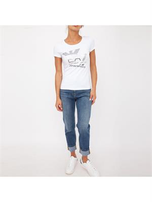 T-SHIRT EA7 EMPORIO ARMANI BIANCO in DONNA