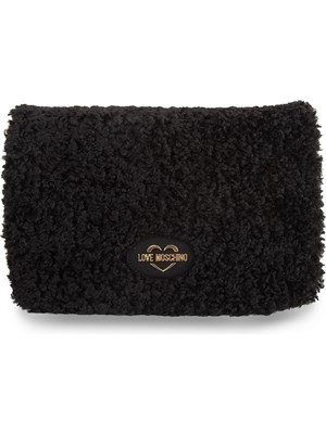 BORSA A SPALLA LOVE MOSCHINO NERO in DONNA