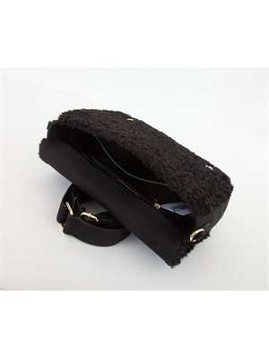 BORSA A SPALLA LOVE MOSCHINO NERO in DONNA