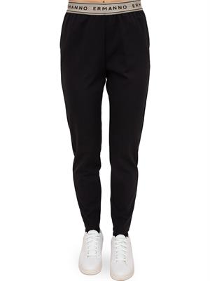 PANTALONE CASUAL ERMANNO FIRENZE NERO in DONNA