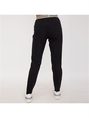 PANTALONE CASUAL ERMANNO FIRENZE NERO in DONNA