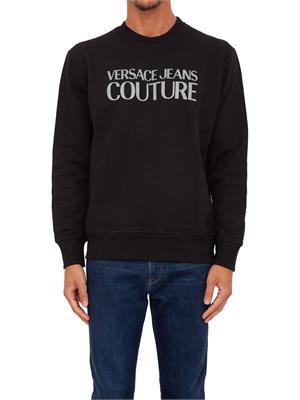 FELPA VERSACE JEANS NERO in UOMO