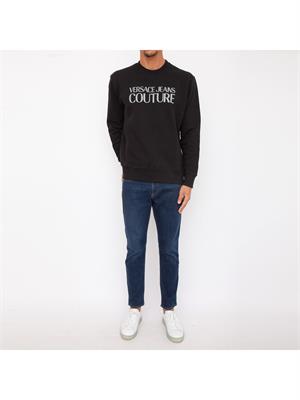 FELPA VERSACE JEANS NERO in UOMO