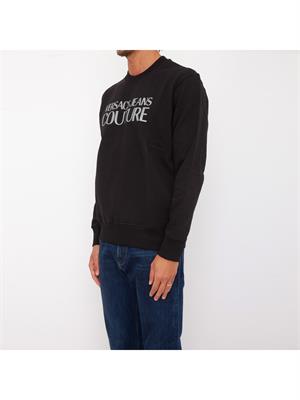 FELPA VERSACE JEANS NERO in UOMO
