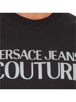 FELPA VERSACE JEANS NERO in UOMO