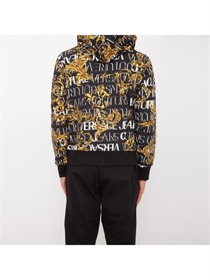 FELPA VERSACE JEANS NERO in UOMO