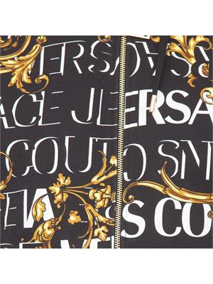 FELPA VERSACE JEANS NERO in UOMO