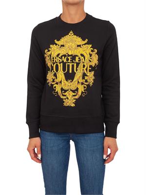FELPA VERSACE JEANS NERO in DONNA