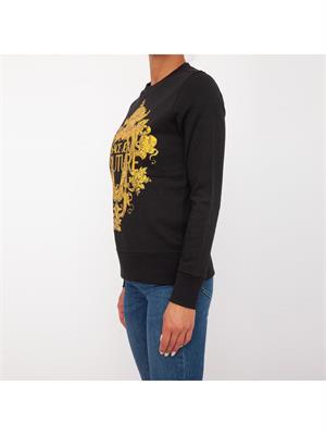 FELPA VERSACE JEANS NERO in DONNA