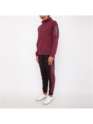 TUTA SPORTIVA EA7 EMPORIO ARMANI BORDEAUX in UOMO