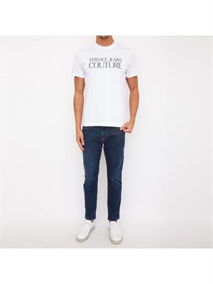 T-SHIRT VERSACE JEANS BIANCO in UOMO