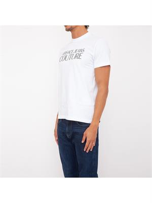 T-SHIRT VERSACE JEANS BIANCO in UOMO