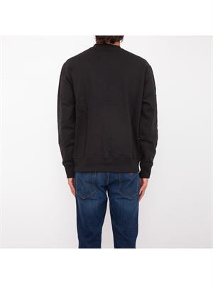 FELPA VERSACE JEANS NERO in UOMO