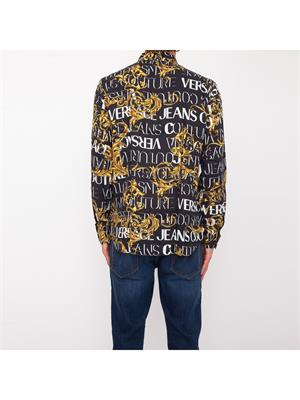 CAMICIA MANICA LUNGA VERSACE JEANS NERO in UOMO