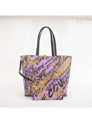 BORSA A SPALLA VERSACE JEANS LILLA in DONNA