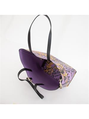 BORSA A SPALLA VERSACE JEANS LILLA in DONNA