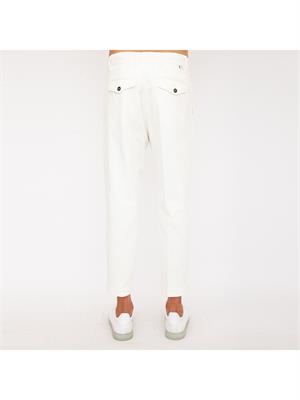 PANTALONE CASUAL PAOLO PECORA BIANCO in UOMO