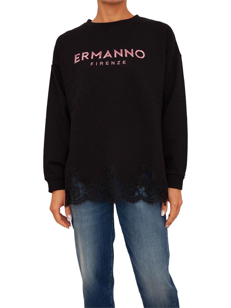 FELPA ERMANNO FIRENZE NERO