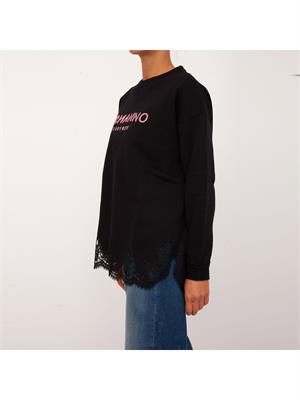 FELPA ERMANNO FIRENZE NERO in DONNA