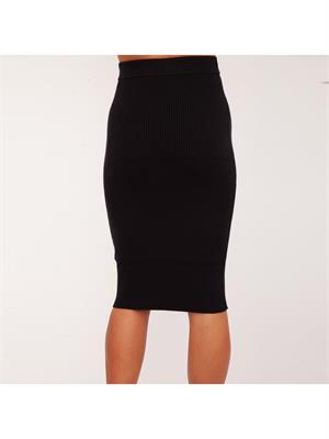 GONNA LUNGA GUESS JEANS NERO in DONNA