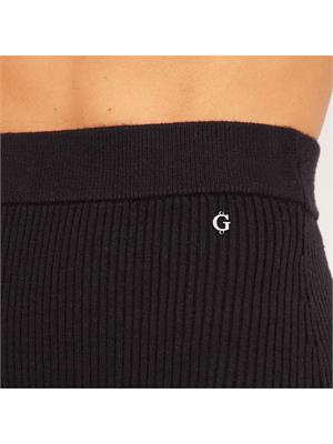 GONNA LUNGA GUESS JEANS NERO in DONNA