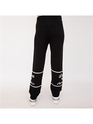 PANTALONE CASUAL LOVE MOSCHINO NERO in DONNA
