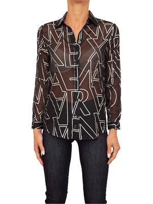 CAMICIA MANICA LUNGA ARMANI EXCHANGE NERO in DONNA