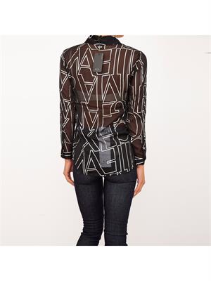 CAMICIA MANICA LUNGA ARMANI EXCHANGE NERO in DONNA
