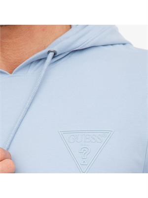 FELPA GUESS JEANS AZZURRO in UOMO