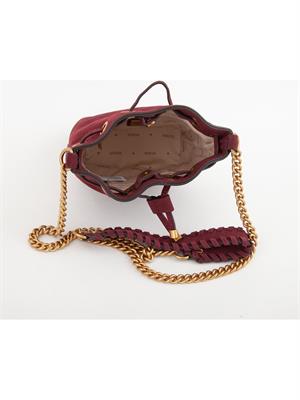 BORSA A SPALLA GUESS JEANS BORDEAUX in DONNA