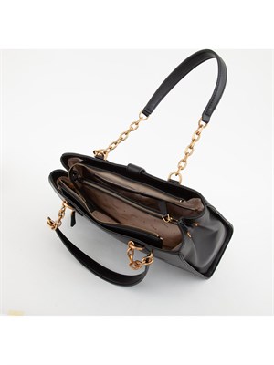 BORSA A SPALLA GUESS JEANS NERO in DONNA