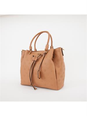 BORSA A SPALLA GUESS JEANS MARRONE in DONNA