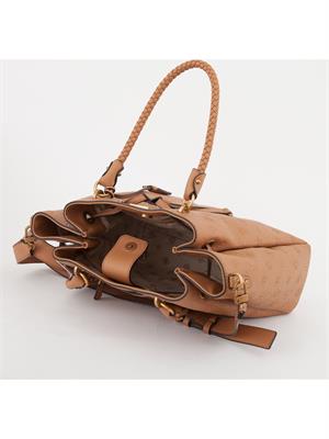 BORSA A SPALLA GUESS JEANS MARRONE in DONNA