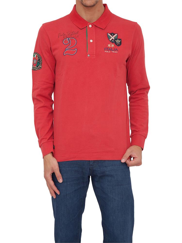 POLO LA MARTINA ROSSO