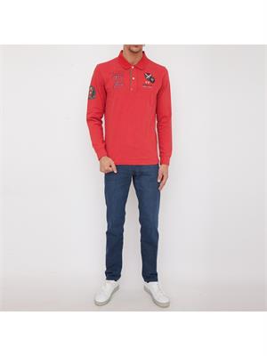 POLO LA MARTINA ROSSO in UOMO