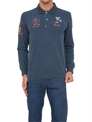 POLO LA MARTINA BLU in UOMO