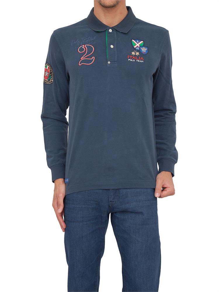 POLO LA MARTINA BLU