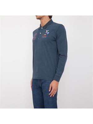 POLO LA MARTINA BLU in UOMO