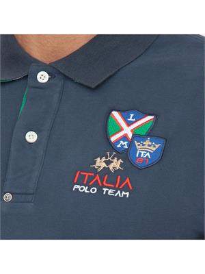 POLO LA MARTINA BLU in UOMO