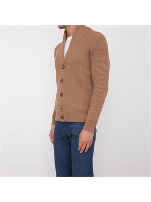 CARDIGAN ELEVENTY CAMMELLO in UOMO