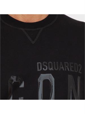 FELPA DSQUARED2 NERO in UOMO