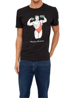 T-SHIRT MOSCHINO UNDERWEAR NERO in UOMO