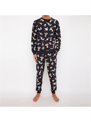 PANTALONE TUTA MOSCHINO UNDERWEAR NERO in UOMO