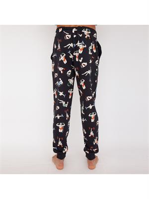PANTALONE TUTA MOSCHINO UNDERWEAR NERO in UOMO