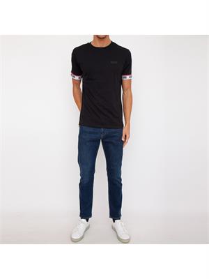 T-SHIRT MOSCHINO UNDERWEAR NERO in UOMO