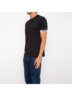 T-SHIRT MOSCHINO UNDERWEAR NERO in UOMO