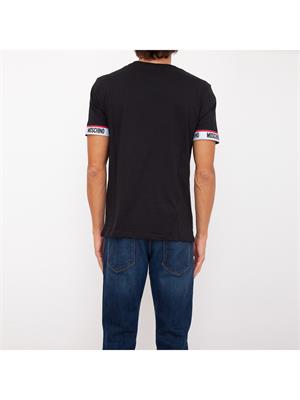 T-SHIRT MOSCHINO UNDERWEAR NERO in UOMO