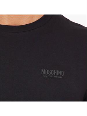 T-SHIRT MOSCHINO UNDERWEAR NERO in UOMO