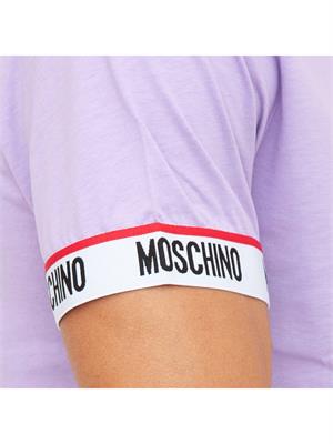 T-SHIRT MOSCHINO UNDERWEAR LILLA in UOMO