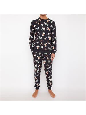FELPA MOSCHINO UNDERWEAR NERO in UOMO